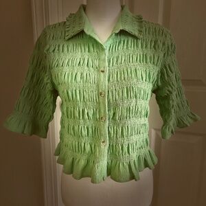 Anthropology Top with 3/4 length sleeve